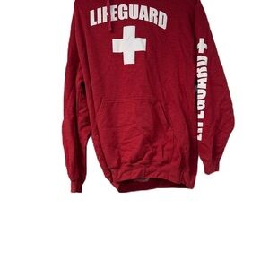 Lifeguard Red Hoodie XL